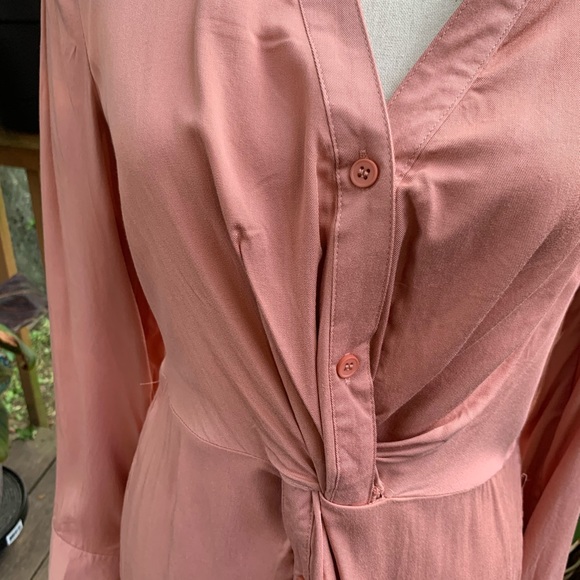 Very J Twisted Front Shirt Dress - Picture 3 of 7